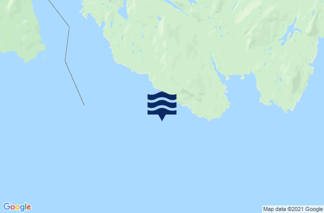 Mappa delle maree di Boston Islands, Canada