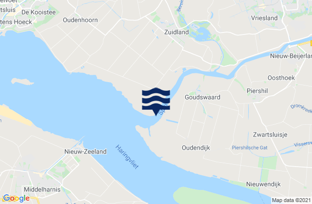 Mappa delle maree di Botlek, Netherlands