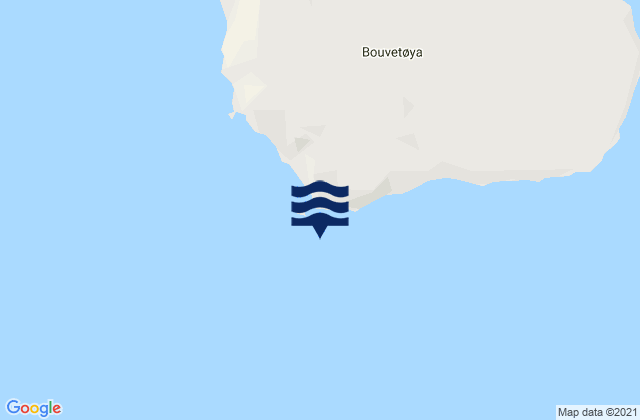 Mappa delle maree di Bouvet Island