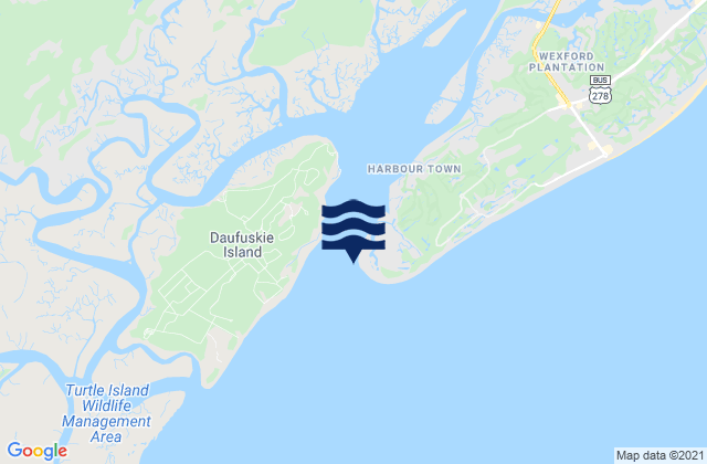 Mappa delle maree di Braddock Point (Hilton Head Island), United States