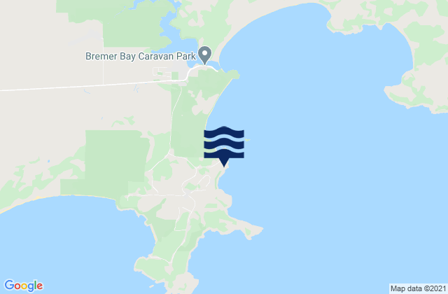 Mappa delle maree di Bremer Bay, Australia