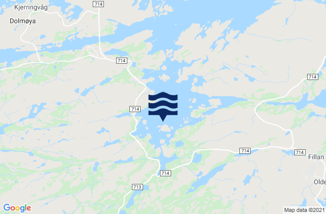 Mappa delle maree di Brevik, Norway