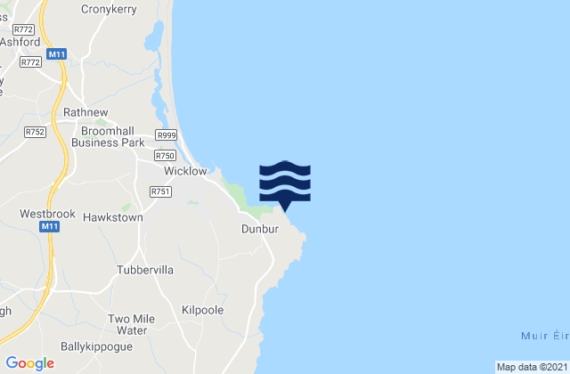 Mappa delle maree di Brides Head, Ireland