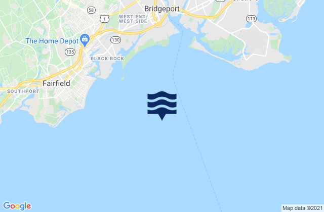 Mappa delle maree di Bridgeport Harbor Entrance, United States