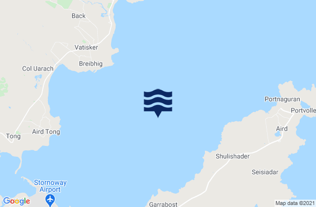 Mappa delle maree di Broad Bay, United Kingdom