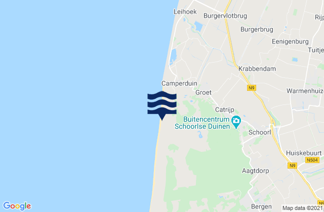 Mappa delle maree di Broek op Langedijk, Netherlands