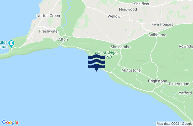 Mappa delle maree di Brook Bay Beach, United Kingdom