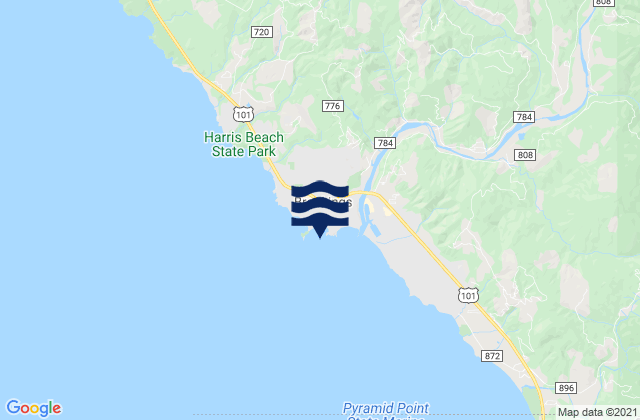 Mappa delle maree di Brookings Chetco Cove, United States