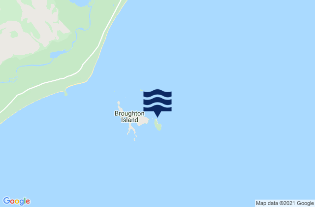 Mappa delle maree di Broughton Island, Australia