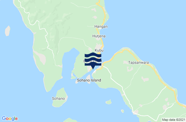 Mappa delle maree di Buka, Papua New Guinea