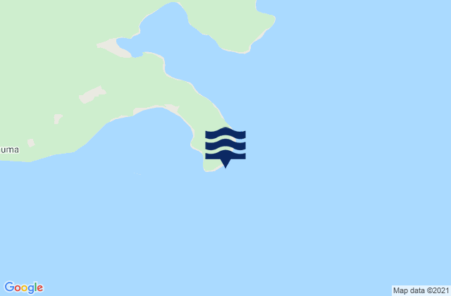 Mappa delle maree di Bulavai Point, Papua New Guinea