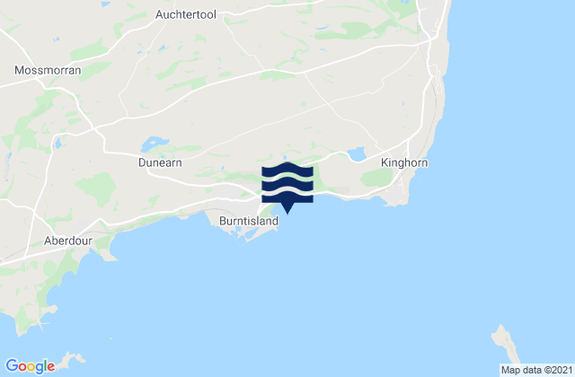 Mappa delle maree di Burntisland Beach, United Kingdom