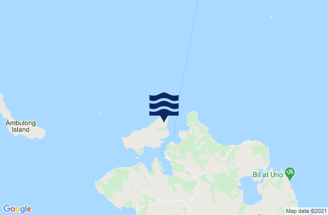 Mappa delle maree di Busing, Philippines