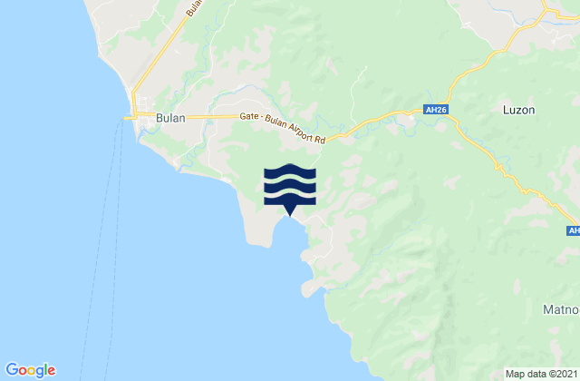 Mappa delle maree di Butag, Philippines