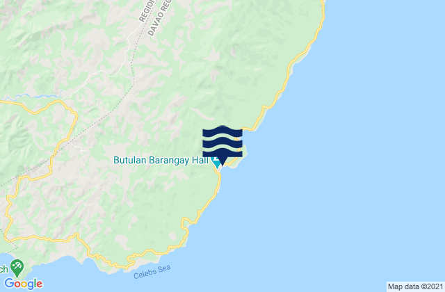 Mappa delle maree di Butulan, Philippines