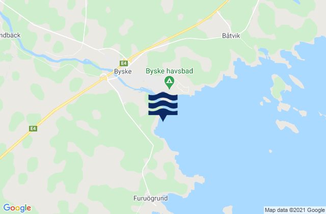 Mappa delle maree di Byske, Sweden