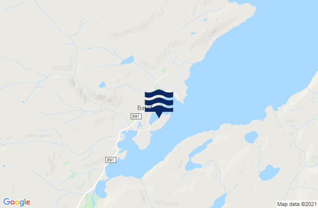 Mappa delle maree di Båtsfjord, Norway