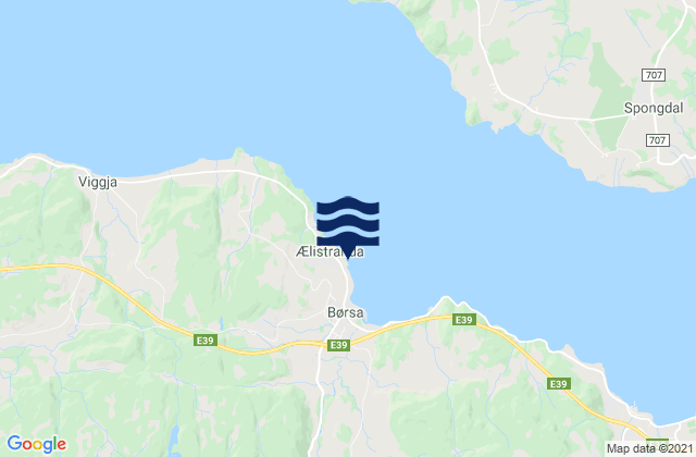 Mappa delle maree di Børsa, Norway