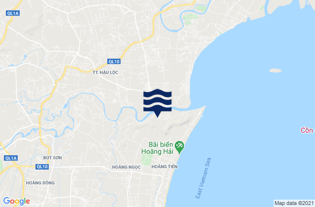 Mappa delle maree di Bút Sơn, Vietnam