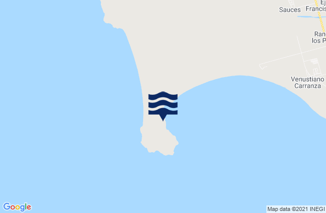 Mappa delle maree di Cabo San Quintin, Mexico
