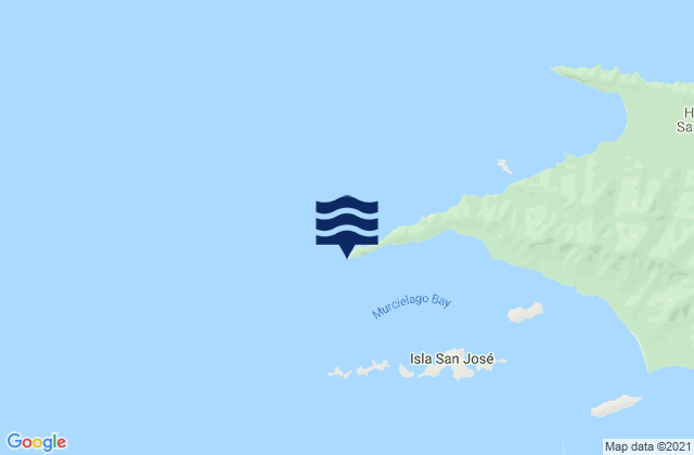 Mappa delle maree di Cabo Santa Elena, Costa Rica