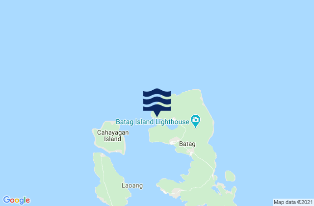 Mappa delle maree di Cabodiongan, Philippines
