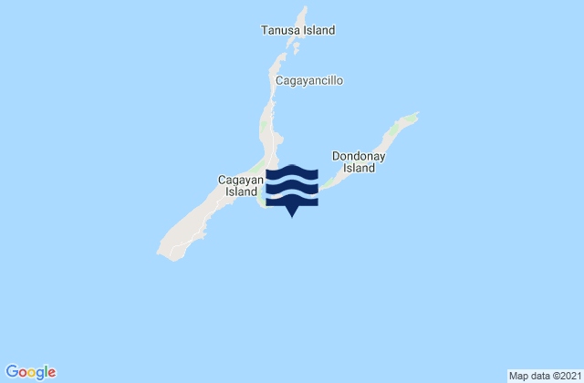 Mappa delle maree di Cagayan Anchorage Cagayan Island, Philippines