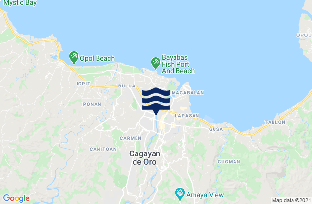 Mappa delle maree di Cagayan de Oro, Philippines