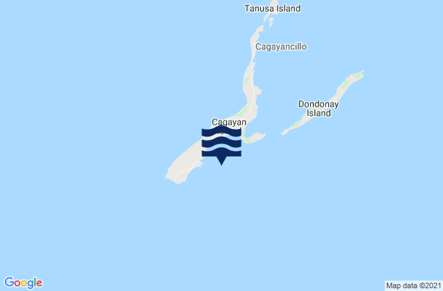 Mappa delle maree di Cagayancillo, Philippines