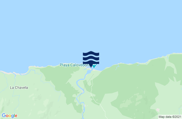 Mappa delle maree di Calovébora, Panama
