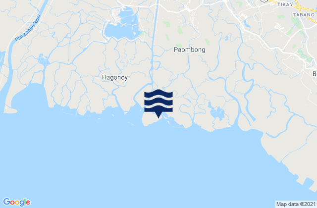 Mappa delle maree di Calumpit, Philippines
