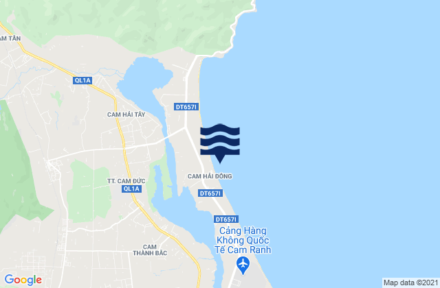 Mappa delle maree di Cam Lâm, Vietnam