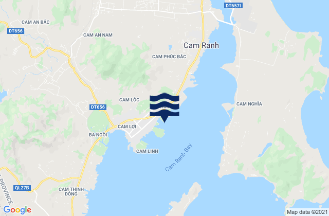 Mappa delle maree di Cam Ranh, Vietnam