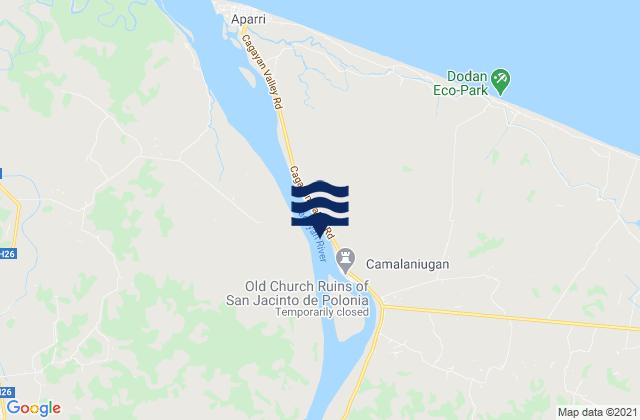 Mappa delle maree di Camalaniugan (Cagayan River), Philippines