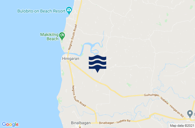 Mappa delle maree di Camangcamang, Philippines
