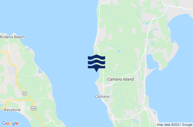 Mappa delle maree di Camano Island, United States