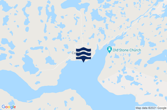 Mappa delle maree di Cambridge Bay, Canada