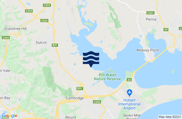Mappa delle maree di Cambridge, Australia