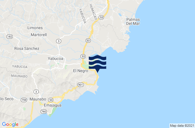 Mappa delle maree di Camino Nuevo Barrio, Puerto Rico