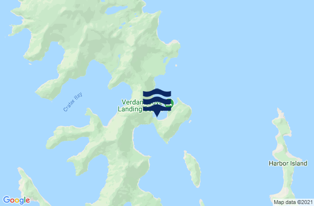Mappa delle maree di Camp Cove Aialik Bay, United States
