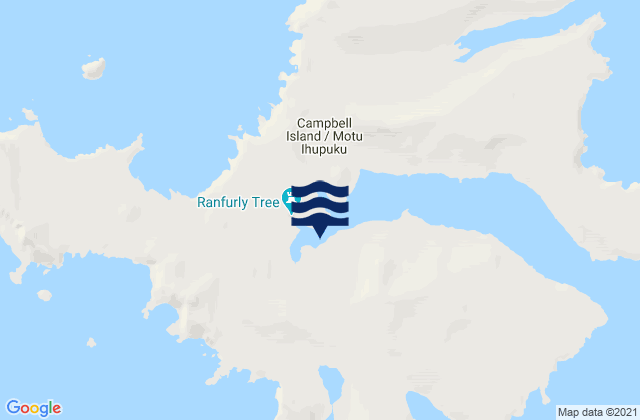 Mappa delle maree di Campbell Island/Motu Ihupuku - Perseverance Harbour, New Zealand