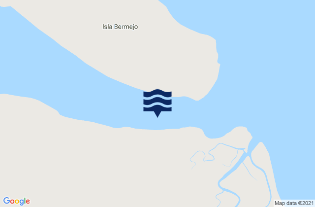 Mappa delle maree di Canal Bermejo Isla Trinidad, Argentina