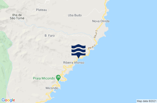 Mappa delle maree di Cantagalo District, Sao Tome and Principe