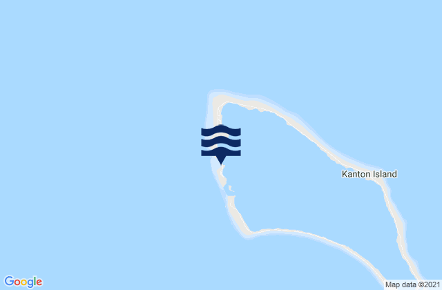 Mappa delle maree di Canton Island, Kiribati