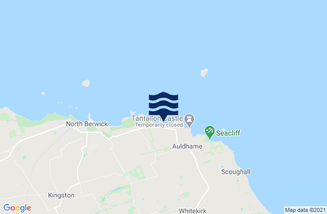 Mappa delle maree di Canty Bay Beach, United Kingdom