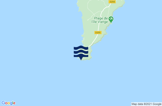 Mappa delle maree di Cap de la Chevre, France
