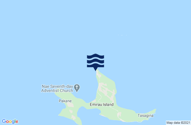 Mappa delle maree di Cape Ballin, Papua New Guinea