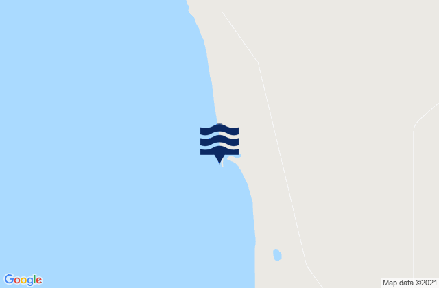 Mappa delle maree di Cape Boileau, Australia