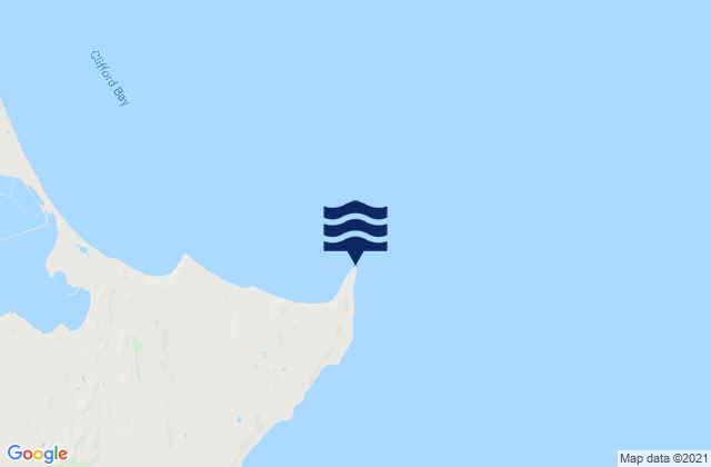 Mappa delle maree di Cape Campbell, New Zealand