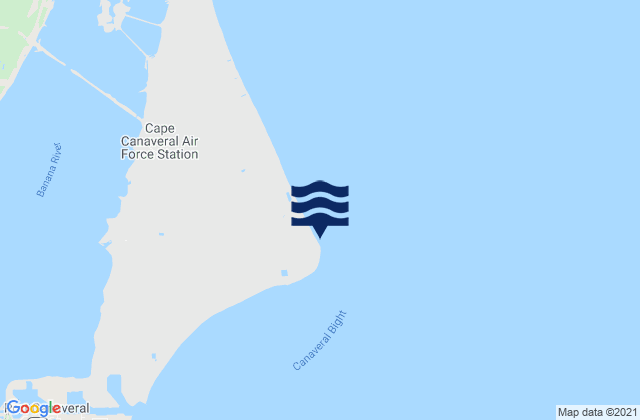 Mappa delle maree di Cape Canaveral, United States